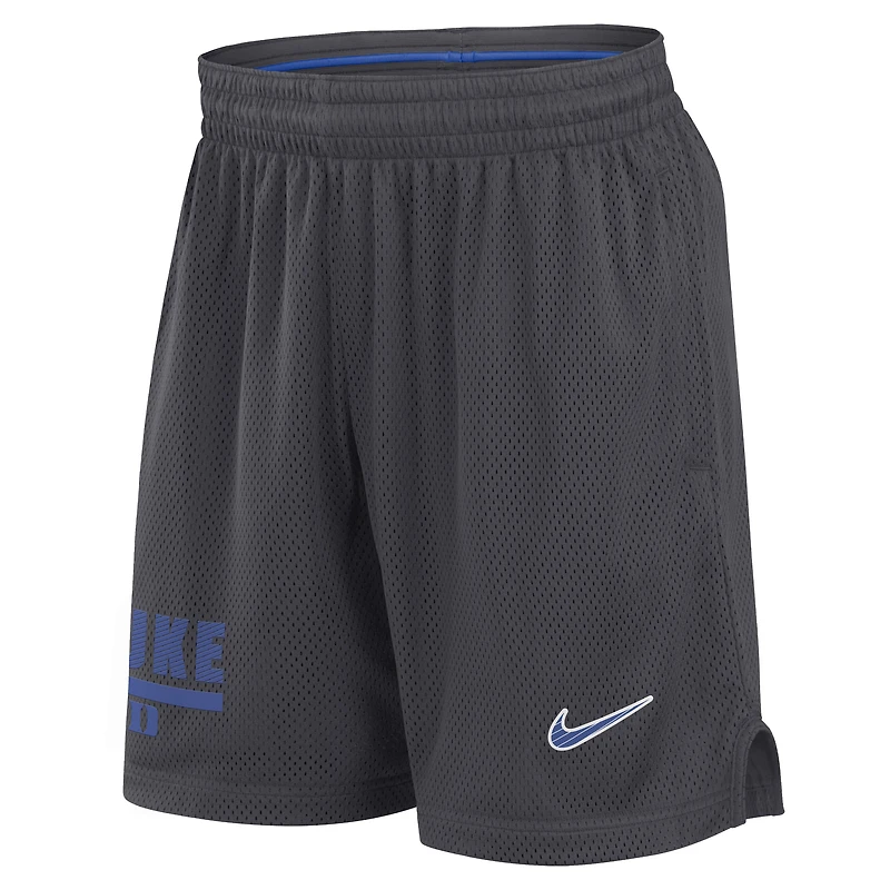 Men's Nike Anthracite Duke Blue Devils 2024 Sideline Performance Mesh Shorts