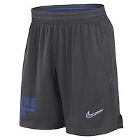 Men's Nike Anthracite Duke Blue Devils 2024 Sideline Performance Mesh Shorts