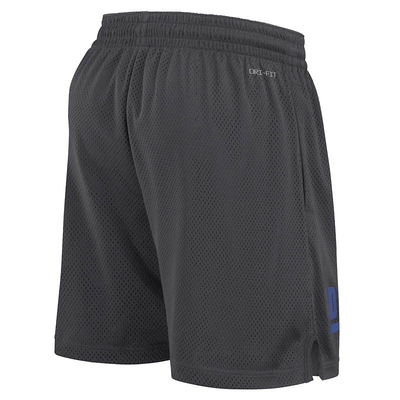 Men's Nike Anthracite Duke Blue Devils 2024 Sideline Performance Mesh Shorts