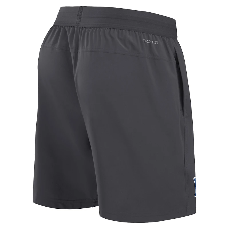Short Nike Anthracite Duke Blue Devils 2024 Sideline Performance pour homme