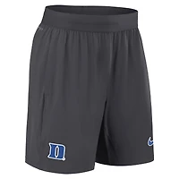 Short Nike Anthracite Duke Blue Devils 2024 Sideline Performance pour homme