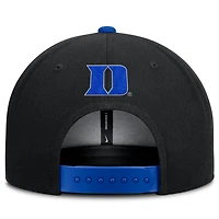 Casquette Nike Dri-FIT Snapback pour homme, noir/bleu royal, Duke Blue Devils 2025 On-Field Patch