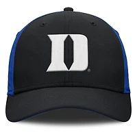 Casquette Nike noire/royale Duke Blue Devils 2025 Sideline Rise Local Performance Flex pour homme