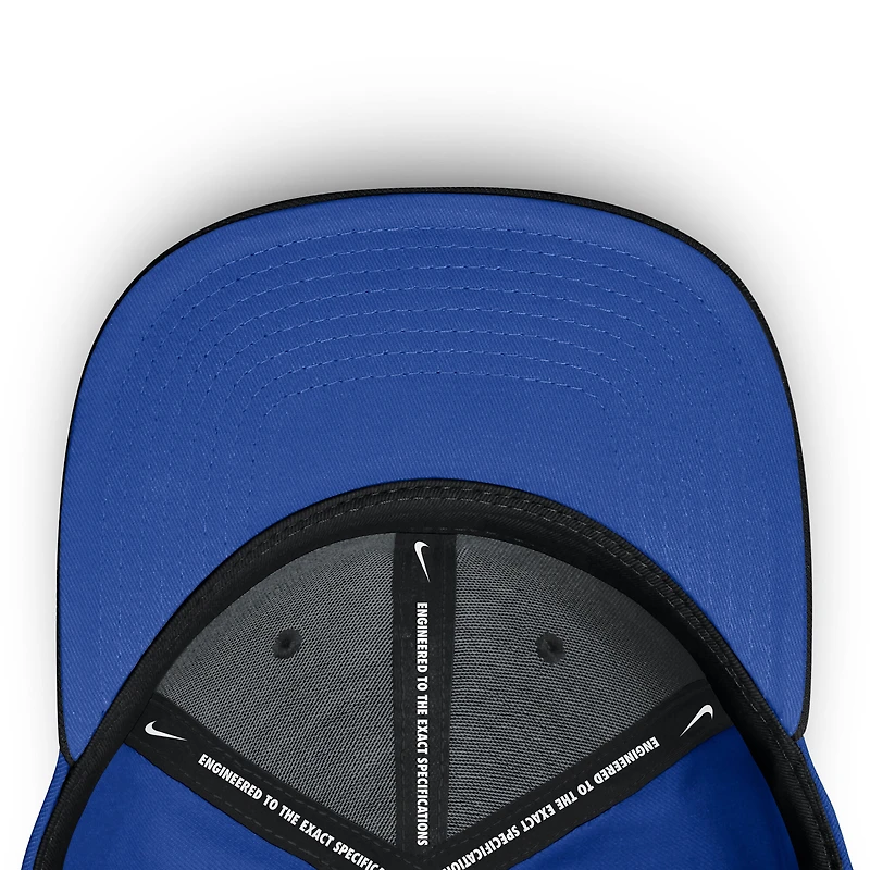 Casquette Nike noire/royale Duke Blue Devils 2025 Sideline Rise Local Performance Flex pour homme
