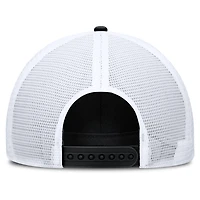 Casquette ajustable Nike Duke Blue Devils 2025 On-Field Rise Engineered Trucker pour homme, noire/blanche
