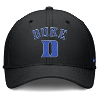 Casquette Nike Performance Flex On-Field Rise pour homme, noire, Duke Blue Devils 2025