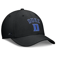 Casquette Nike Performance Flex On-Field Rise pour homme, noire, Duke Blue Devils 2025