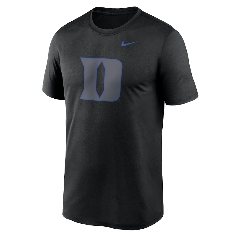 T-shirt Nike Performance pour homme, noir, Duke Blue Devils, logo pop couleur, légende
