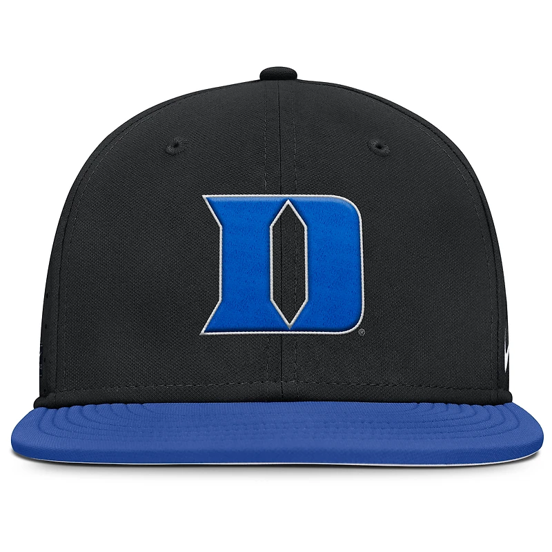 Casquette ajustée Nike noire Duke Blue Devils On-Field Dugout True Performance pour homme