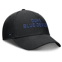 Men's Nike  Black Duke Blue Devils Rise Practice Adjustable Hat