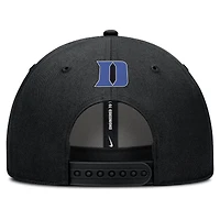 Men's Nike  Black Duke Blue Devils Rise Practice Adjustable Hat
