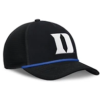 Men's Nike Black Duke Blue Devils Rise Primetime Trucker Adjustable Hat