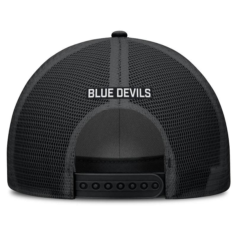 Men's Nike Black Duke Blue Devils Rise Primetime Trucker Adjustable Hat