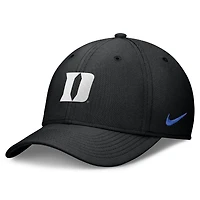 Casquette Nike Duke Blue Devils Rise Swoosh Dri-FIT Flex noire pour homme
