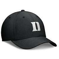 Casquette Nike Duke Blue Devils Rise Swoosh Dri-FIT Flex noire pour homme
