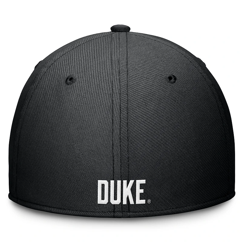 Men's Nike Black Duke Blue Devils Rise Swoosh Dri-FIT Flex Hat