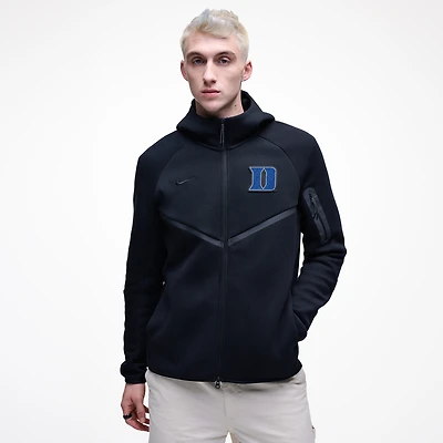 Men's Nike Black Duke Blue Devils Tech Fleece Full-Zip Windrunner Hoodie