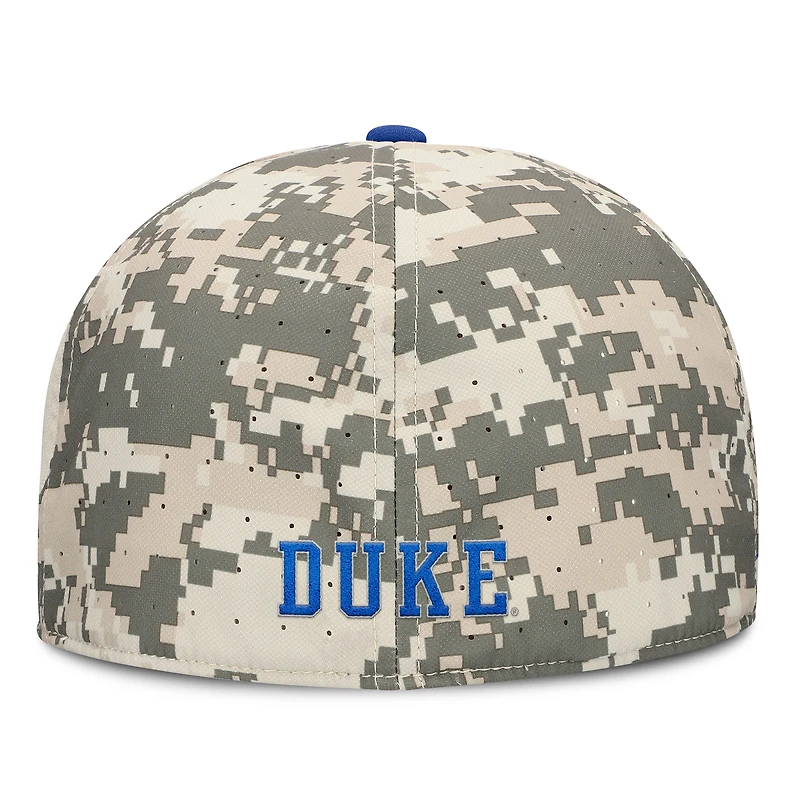 Men's Nike Digital Camo Duke Blue Devils 2025 Dugout True Performance Fitted Hat