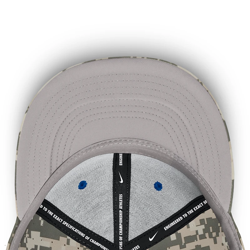 Men's Nike Digital Camo Duke Blue Devils 2025 Dugout True Performance Fitted Hat