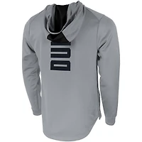 Sweat à capuche Nike Duke Blue Devils 2-Hit Performance pour homme, gris
