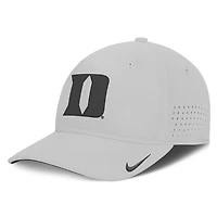 Men's Nike  Royal Duke Blue Devils 2026 Sideline Practice AeroBill Swooshflex Dri-FIT Hat