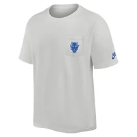 Men's Nike Gray Duke Blue Devils Legacy 2-Hit Max90 Pocket T-Shirt