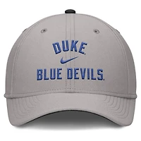Casquette Nike grise Duke Blue Devils Rise Prep Performance Flex pour homme