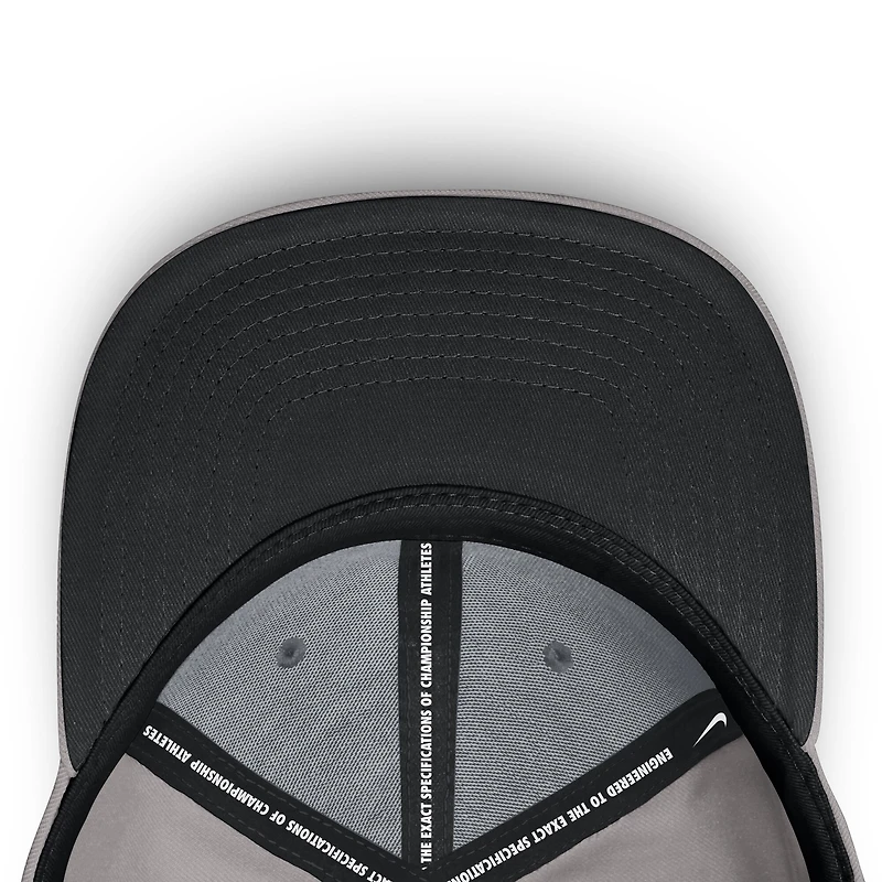 Casquette Nike grise Duke Blue Devils Rise Prep Performance Flex pour homme