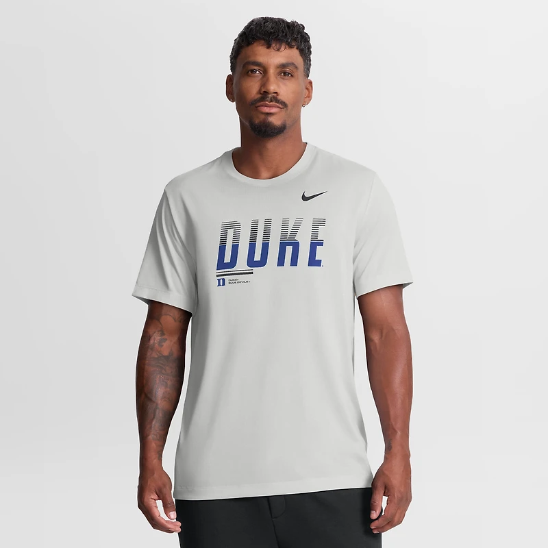T-shirt Nike Dri-FIT gris Duke Blue Devils Sideline Legend pour homme
