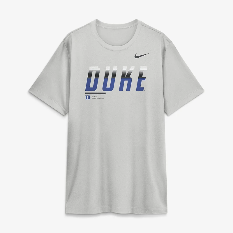 T-shirt Nike Dri-FIT gris Duke Blue Devils Sideline Legend pour homme