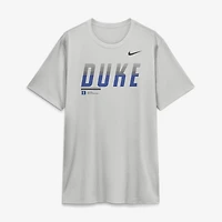 T-shirt Nike Dri-FIT gris Duke Blue Devils Sideline Legend pour homme