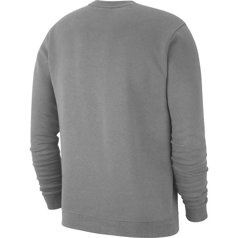 Sweat-shirt en molleton Nike Heather Grey Duke Blue Devils Club pour homme