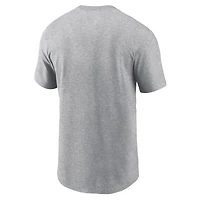 Men's Nike Heather Gray Duke Blue Devils DNA Lockup T-Shirt