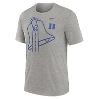 T-shirt à trois mélanges Nike gris chiné Duke Blue Devils Local Campus Time Honored Tradition pour hommes