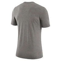 Men's Nike Heather Gray Duke Blue Devils Retro Tri-Blend T-Shirt