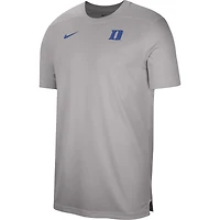 Men's Nike  Heather Gray Duke Blue Devils Sideline Coaches Performance Top