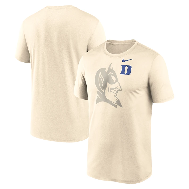 T-shirt Nike Natural Duke Blue Devils Campus Shadow Legend Performance pour homme