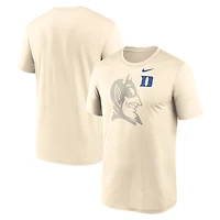 T-shirt Nike Natural Duke Blue Devils Campus Shadow Legend Performance pour homme
