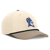 Men's Nike Natural Duke Blue Devils Rise Legacy Throwback Logo Adjustable Hat