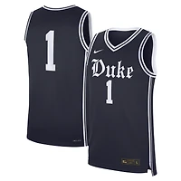 Men's Nike #1 Gray Duke Blue Devils Alternate Replica Basketball Jersey