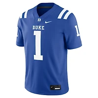 Men's Nike #1 Royal Duke Blue Devils Game Jersey