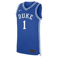 Maillot Nike #1 Royal Duke Blue Devils Road Replica pour homme