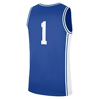 Maillot Nike #1 Royal Duke Blue Devils Road Replica pour homme