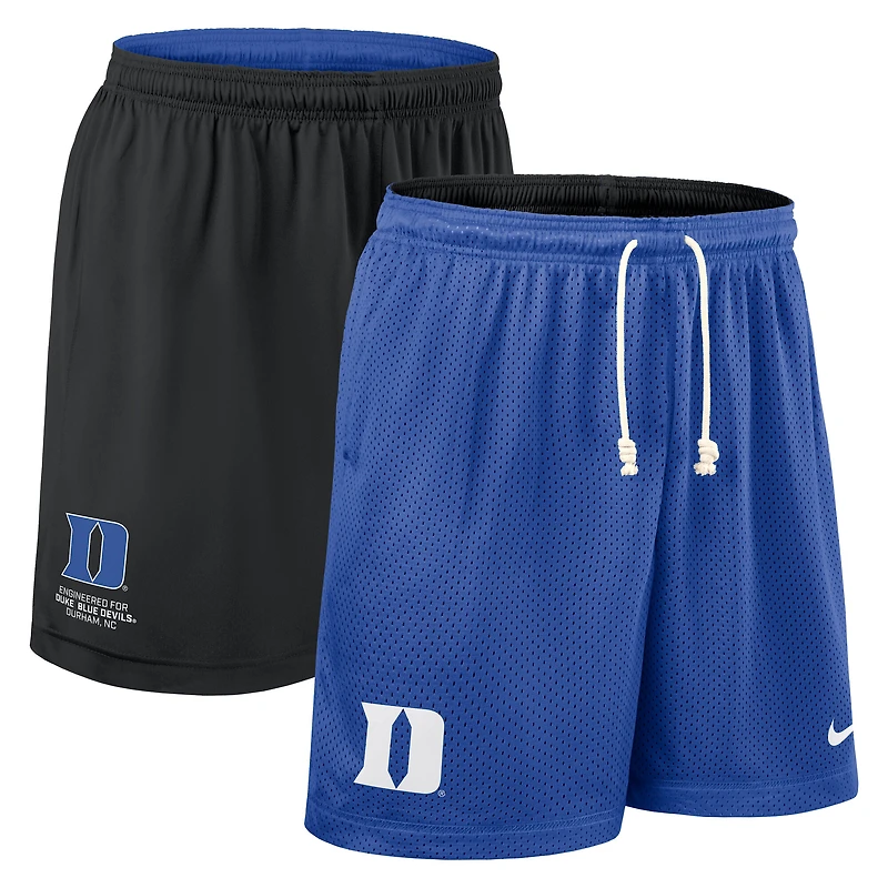 Short réversible Nike Dri-FIT Duke Blue Devils 2025 pour homme, bleu royal/noir