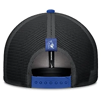 Men's Nike Royal/Black Duke Blue Devils Legacy Arch Rise Performance Trucker Adjustable Hat