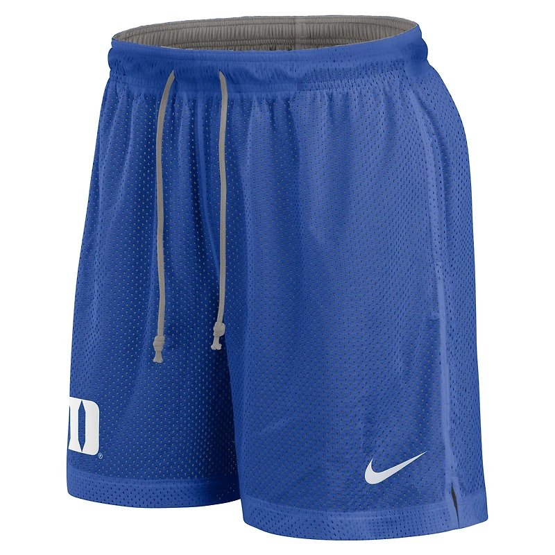 Short réversible Nike Royal/Heather Gray Duke Blue Devils pour homme