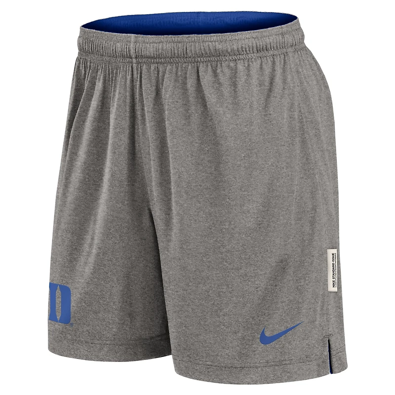 Short réversible Nike Royal/Heather Gray Duke Blue Devils pour homme
