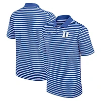 Men's Nike Royal/White Duke Blue Devils Primetime Victory Striped Dri-FIT Polo