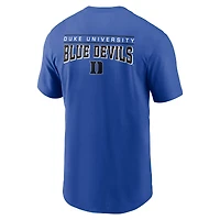 T-shirt Nike Royal Duke Blue Devils 2-Hit pour homme