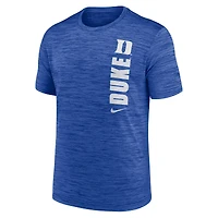 T-shirt Nike Royal Duke Blue Devils 2024 Sideline Velocity Dri-FIT pour homme